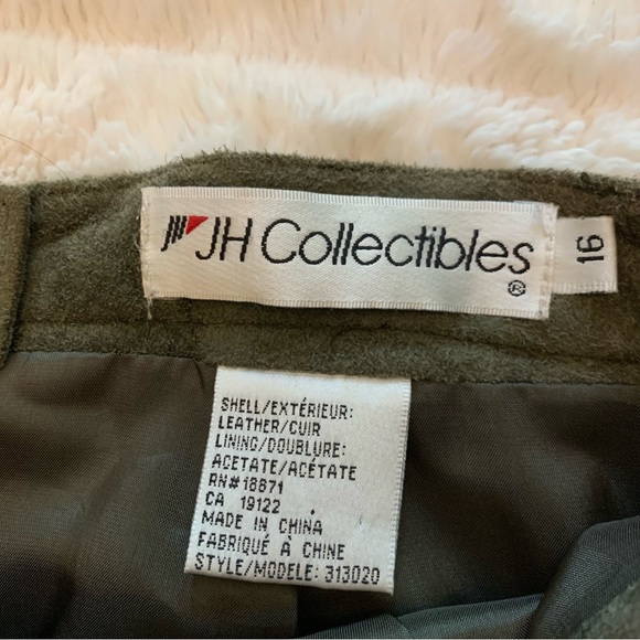 JH Collectibles Green Suede Skirt - Picture 6 of 9